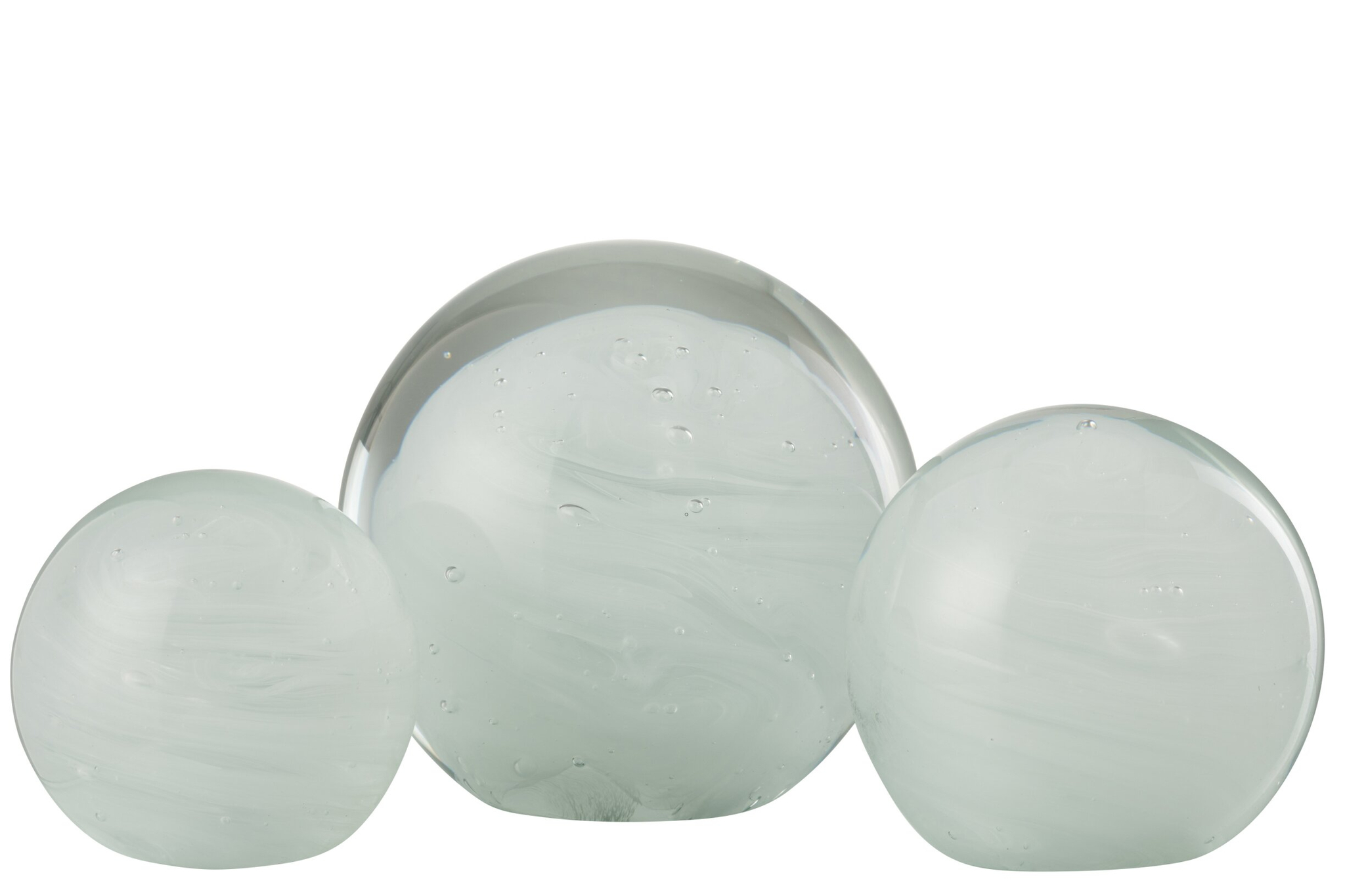 Rondglas Kulven Glas Wit