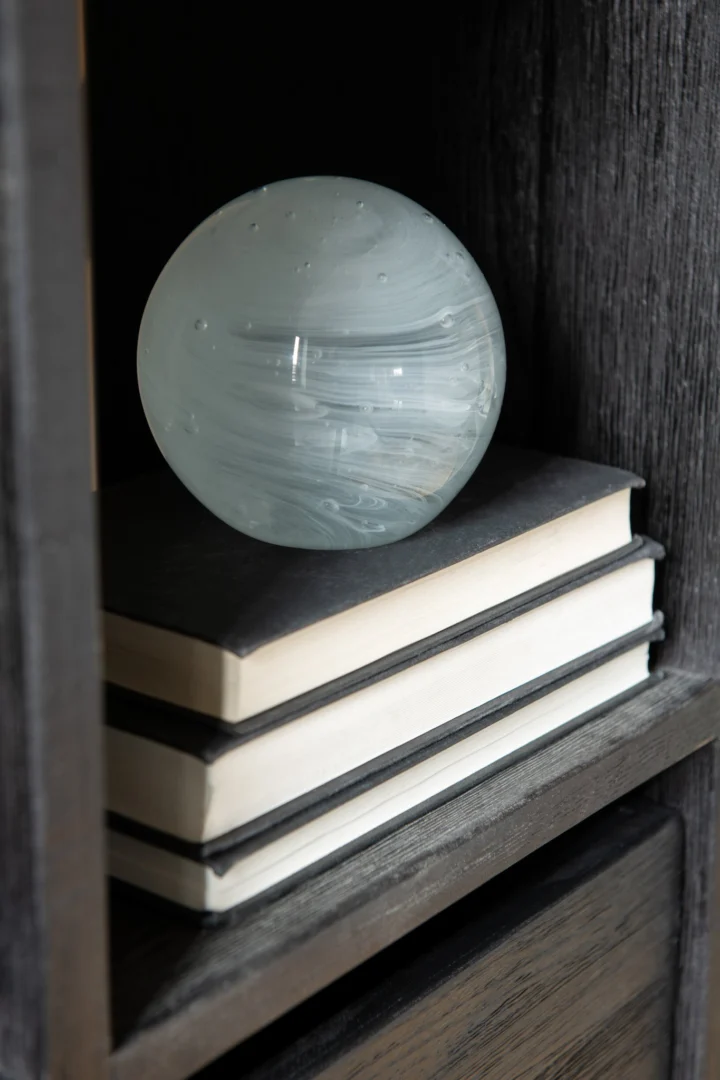 Rondglas Kulven Glas Wit - Afbeelding 2