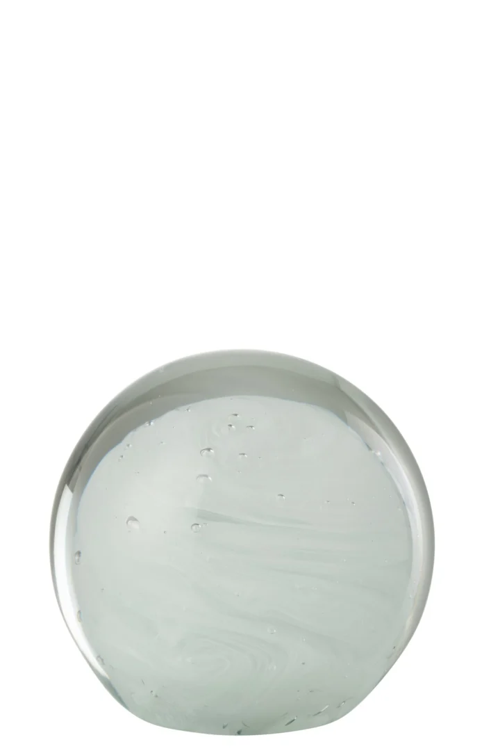 Rondglas Kulven Glas Wit - Afbeelding 3