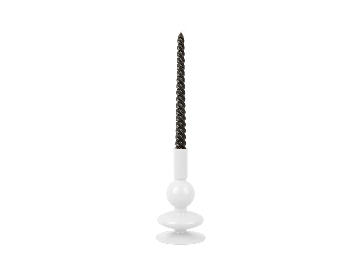 Kandelaar Koordum Glas Wit Ø9 cm - Afbeelding 2