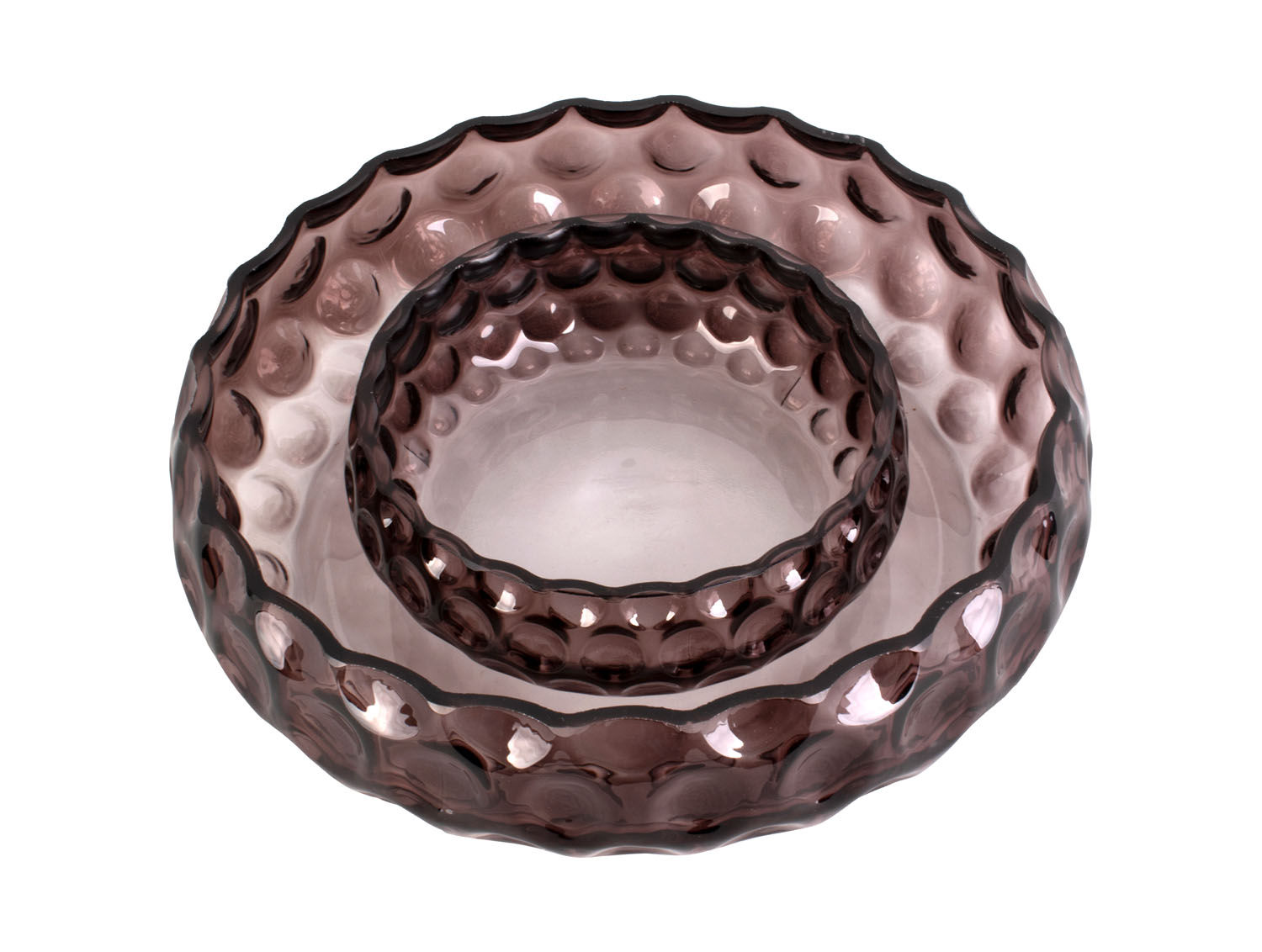 Schaal Feekano Glas Bruin - Afbeelding 4