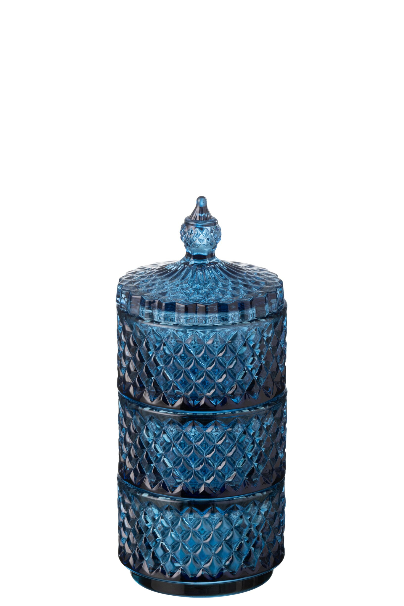 Pot Runoro Glas Blauw H20 cm - Afbeelding 2