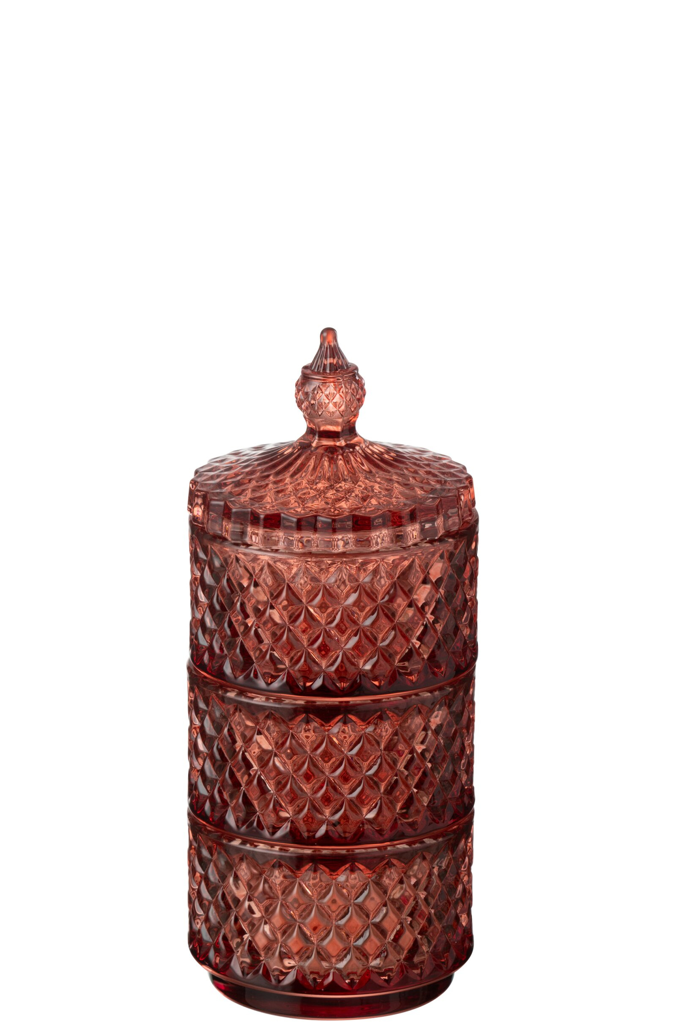 Pot Raarero Glas Oranje H20 cm - Afbeelding 2