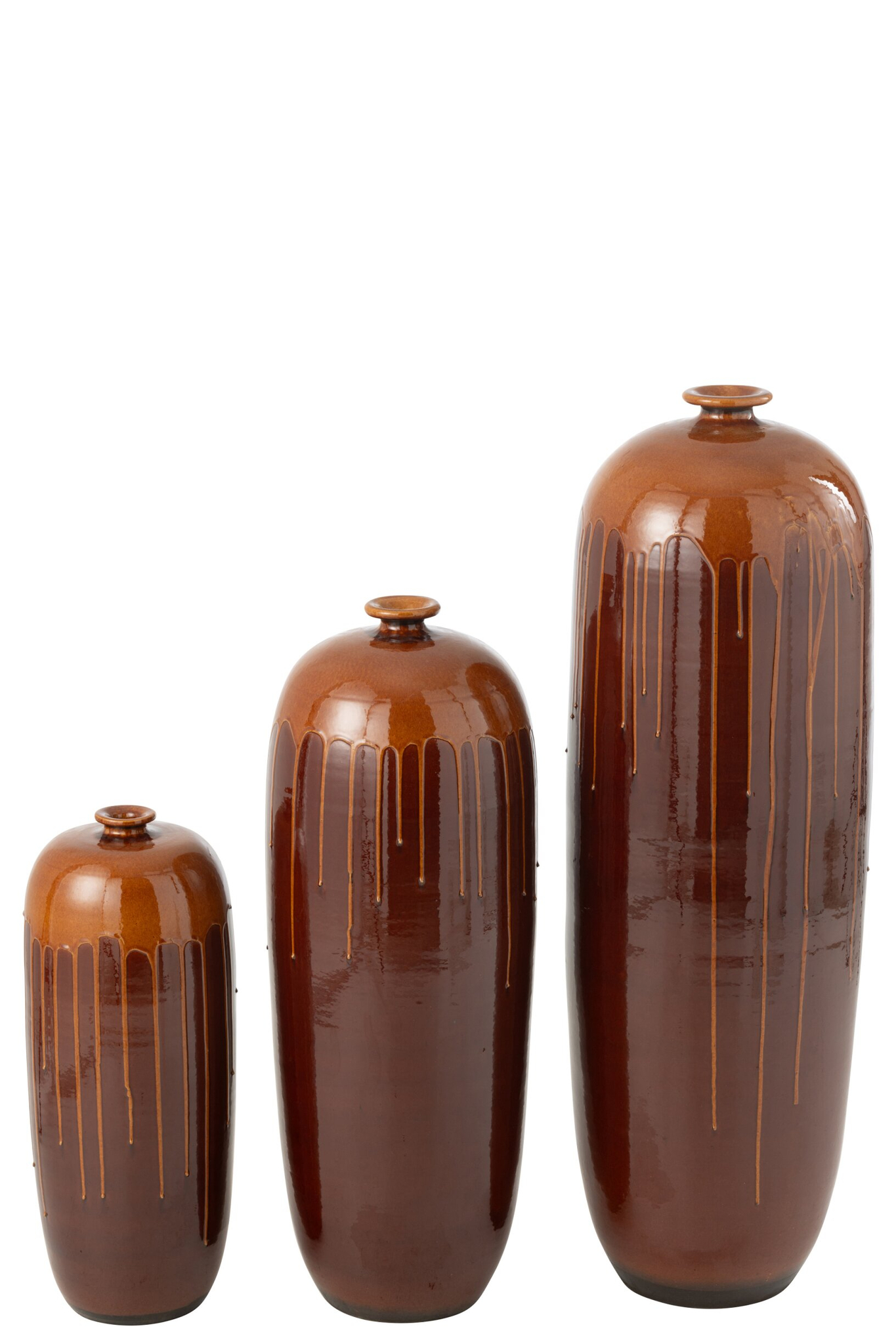 Bloempot Skemang Terracotta Bruin H26 cm - Afbeelding 3