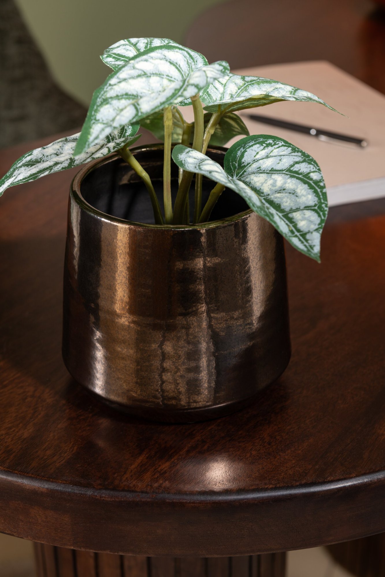 Bloempot Maukesta Terracotta Goud H22 cm