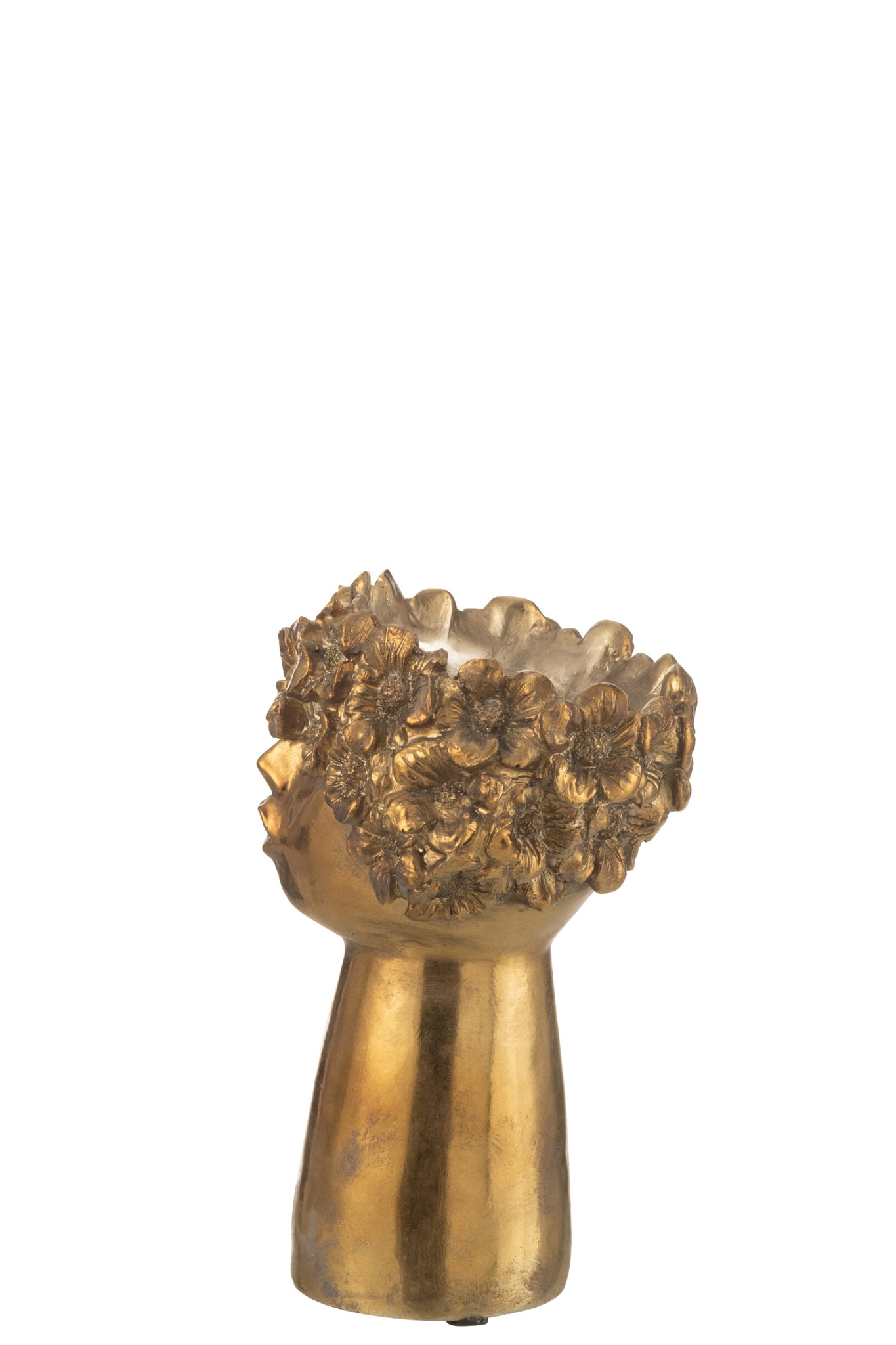 Bloempot Flaundis Polyresin Goud H27,5 cm - Afbeelding 2