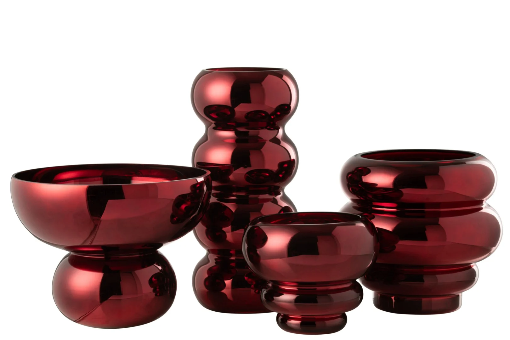 Kom Russaro Glas Rood - Afbeelding 2