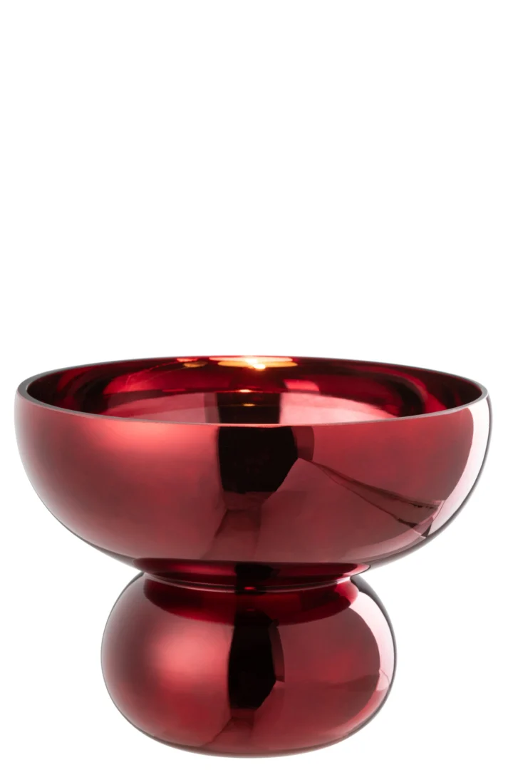 Kom Russaro Glas Rood - Afbeelding 3