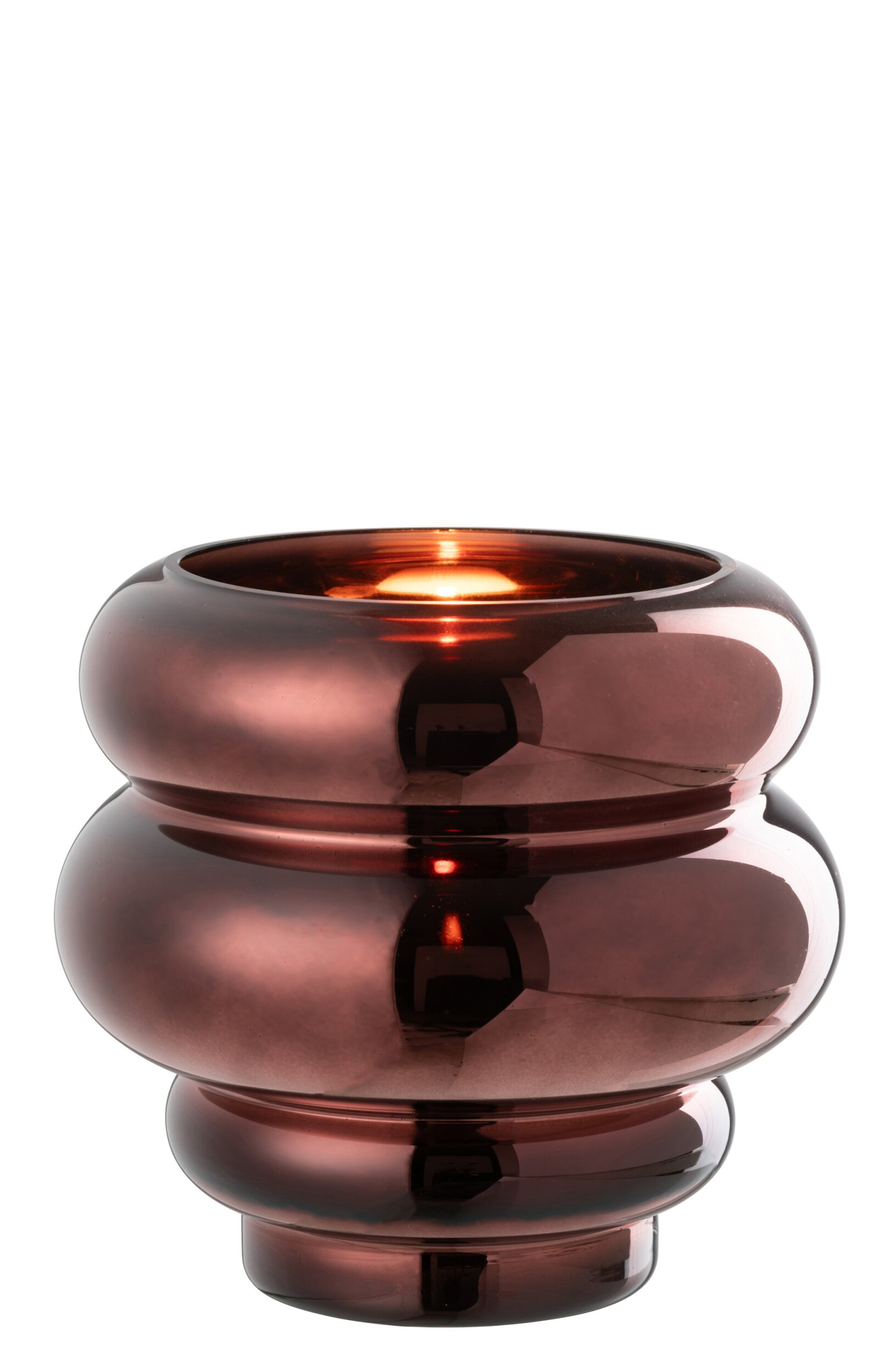 Vaas Gullesta Glas Paars H20 cm - Afbeelding 2