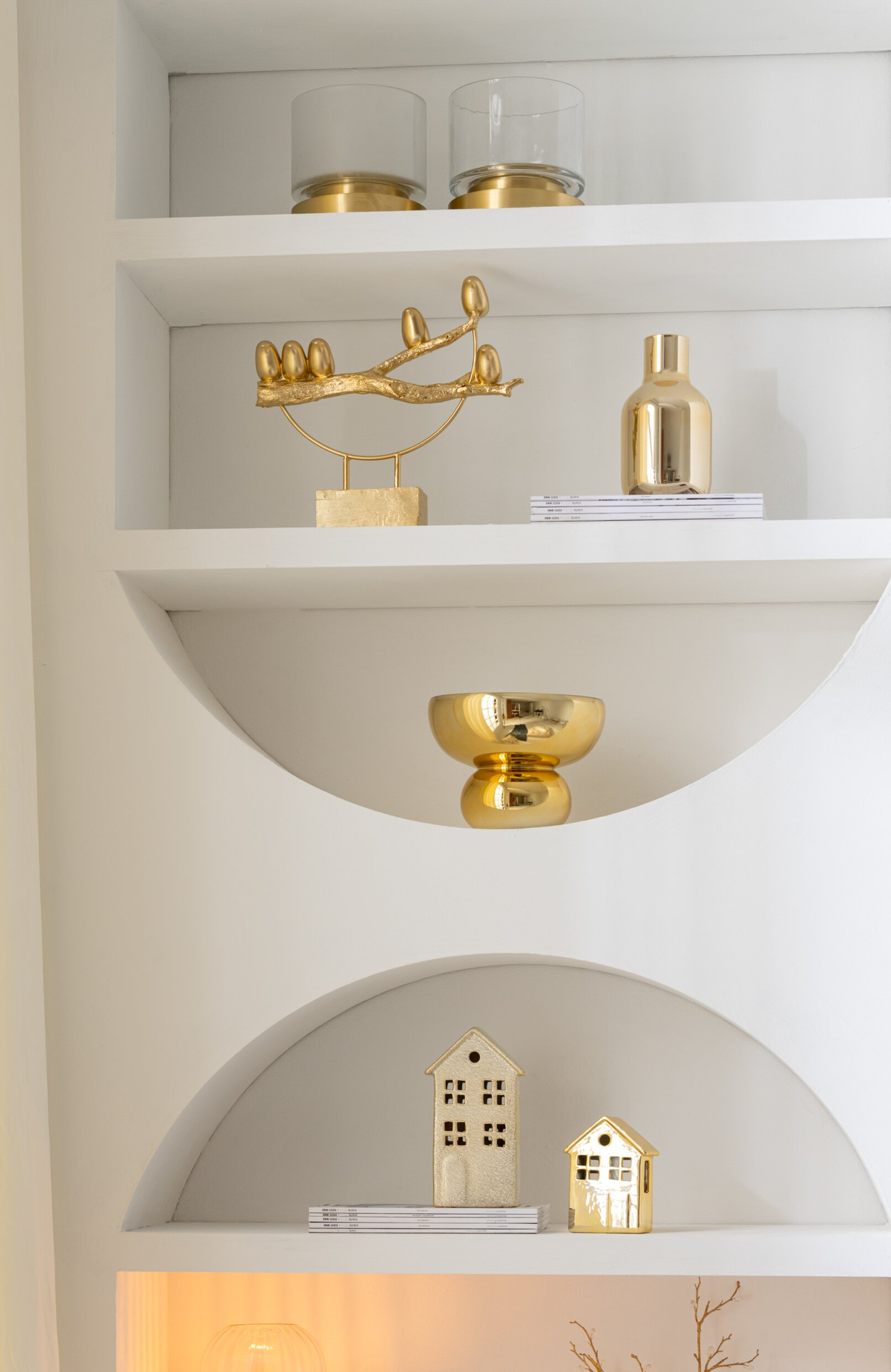 Kom Breintura Glas Goud - Afbeelding 4