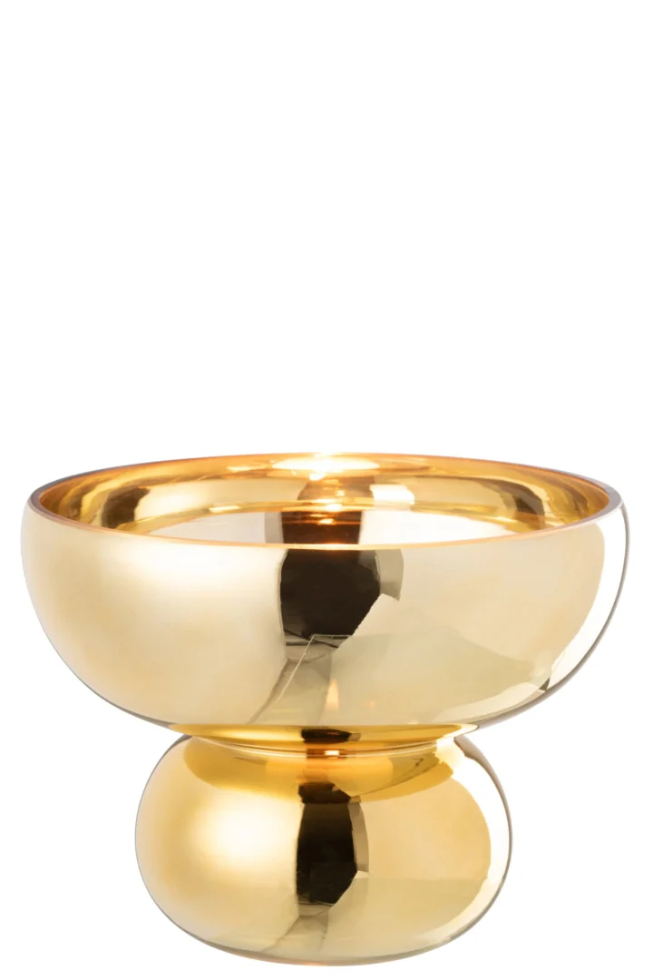 Kom Breintura goud messing glas – foto 5