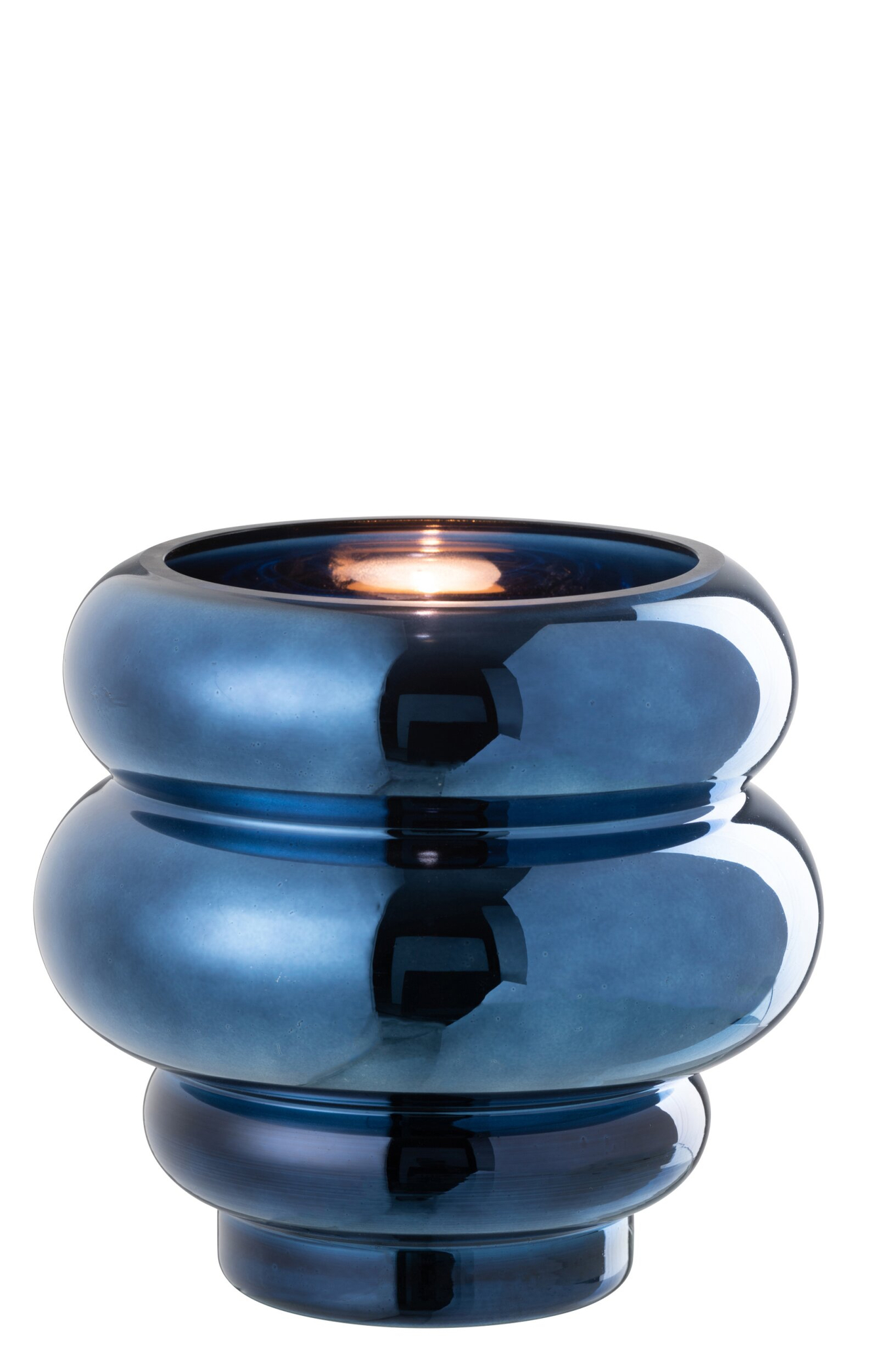 Vaas Rendor Glas Blauw H20 cm - Afbeelding 2