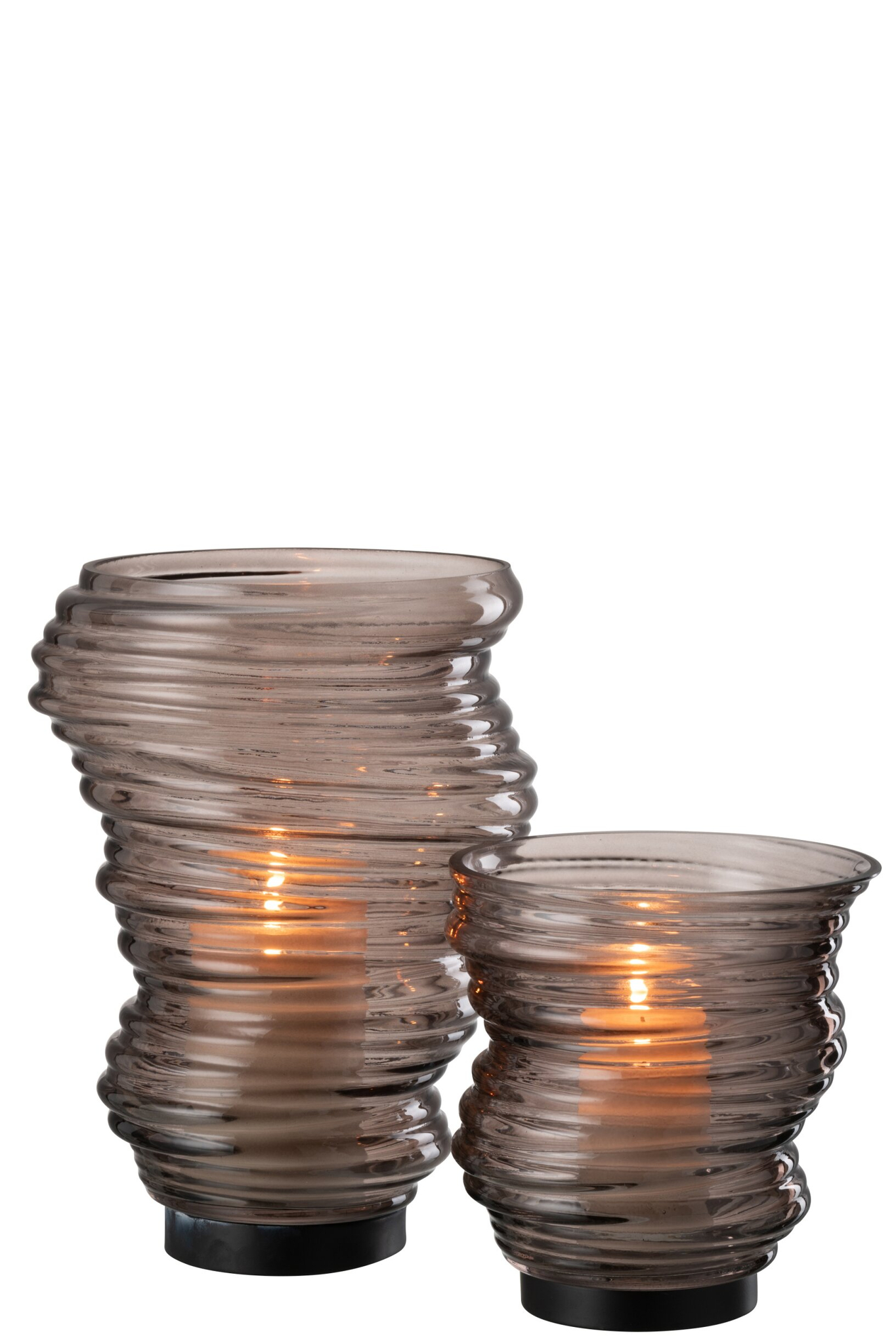 Vaas Gosea Glas Grijs H17 cm - Afbeelding 3