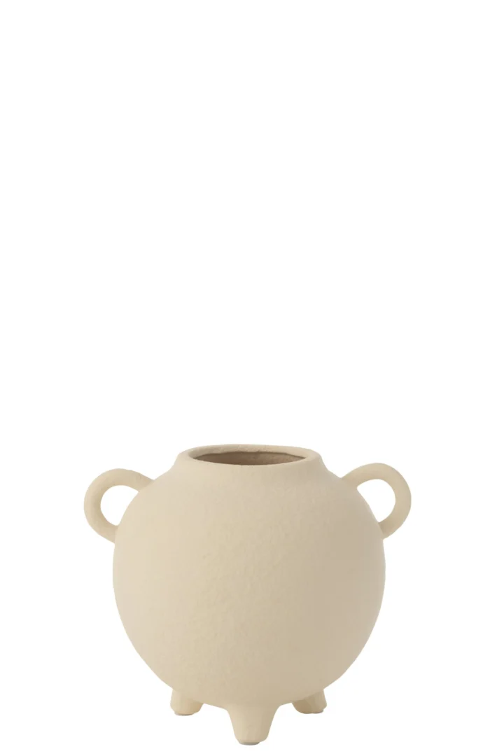 Vaas Trovin Steen Beige H16,5 cm - Afbeelding 2