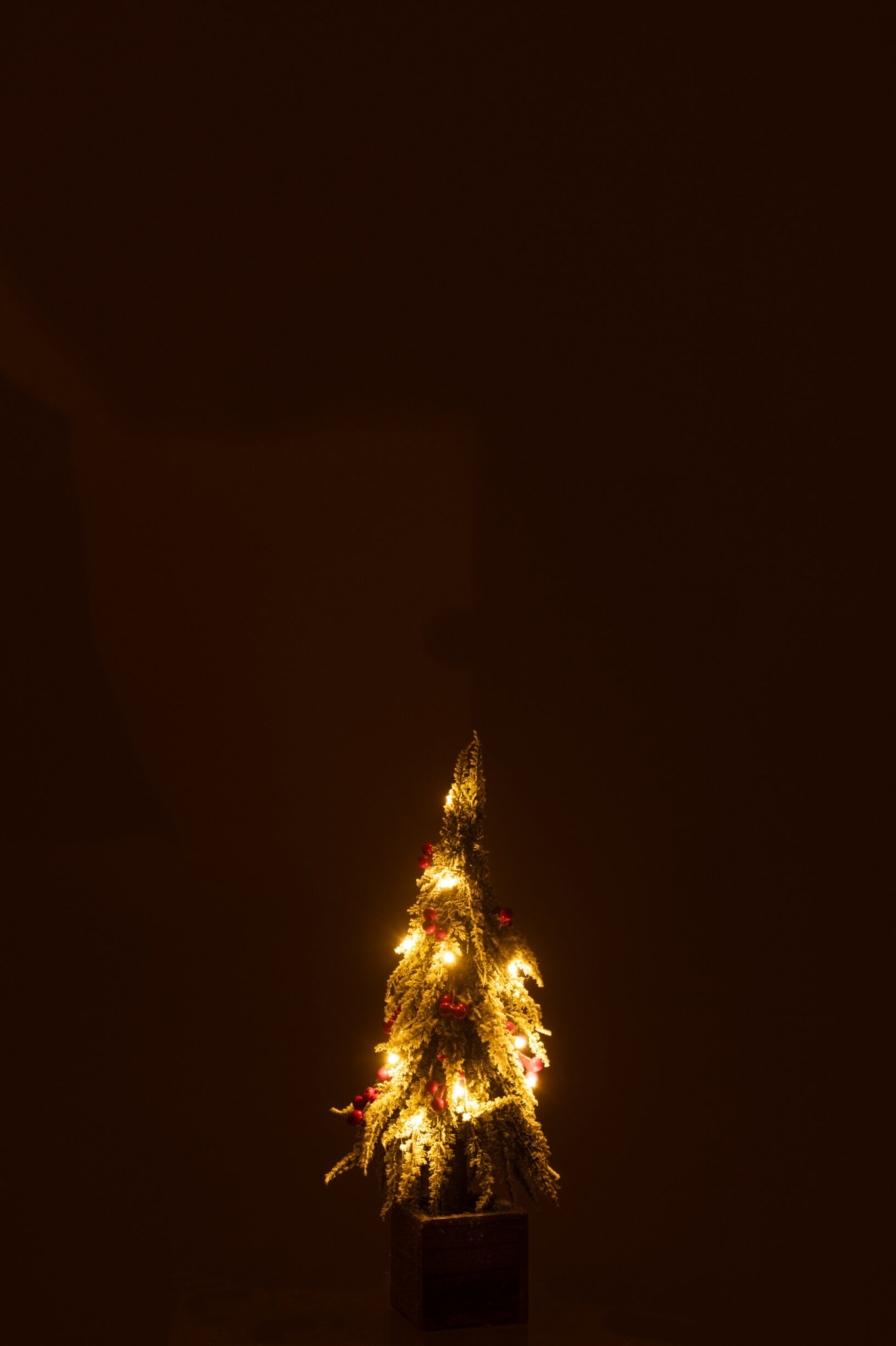 Kerstboom Liernin Kunststof Rood H40 cm - Afbeelding 2