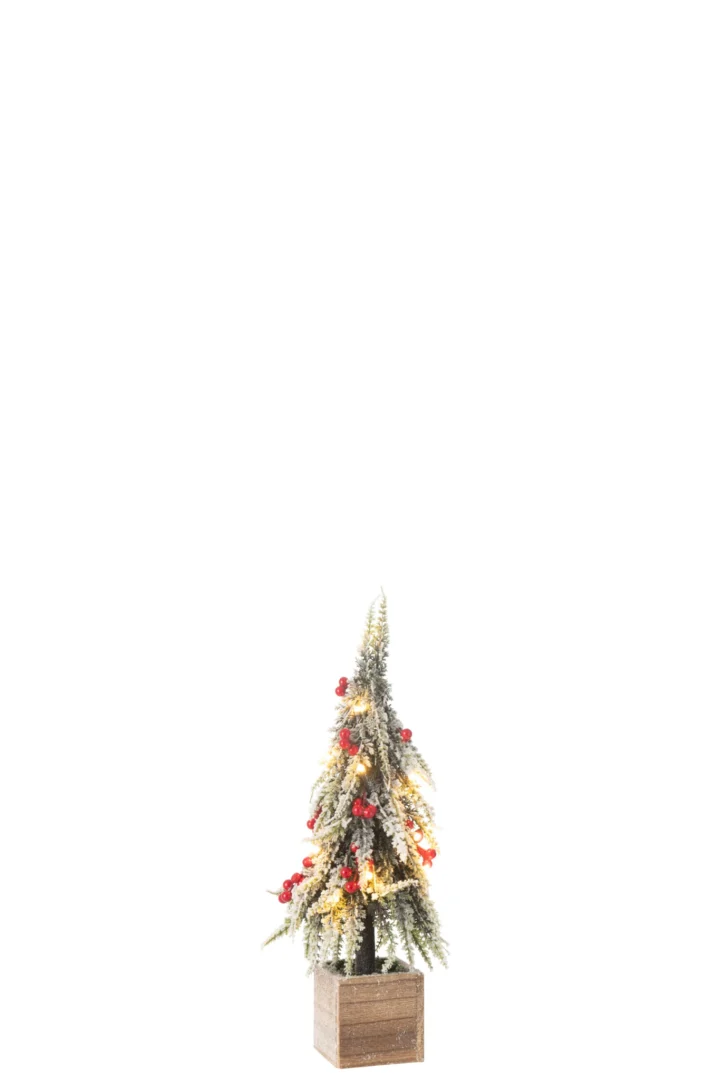 Kerstboom Liernin Kunststof Rood H40 cm - Afbeelding 4