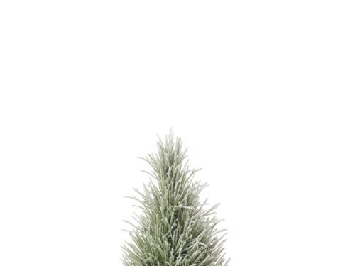 Kerstboom Gosang kunststof groen H36 cm, compact met besneeuwde takken en decoratieve boomstamvoet