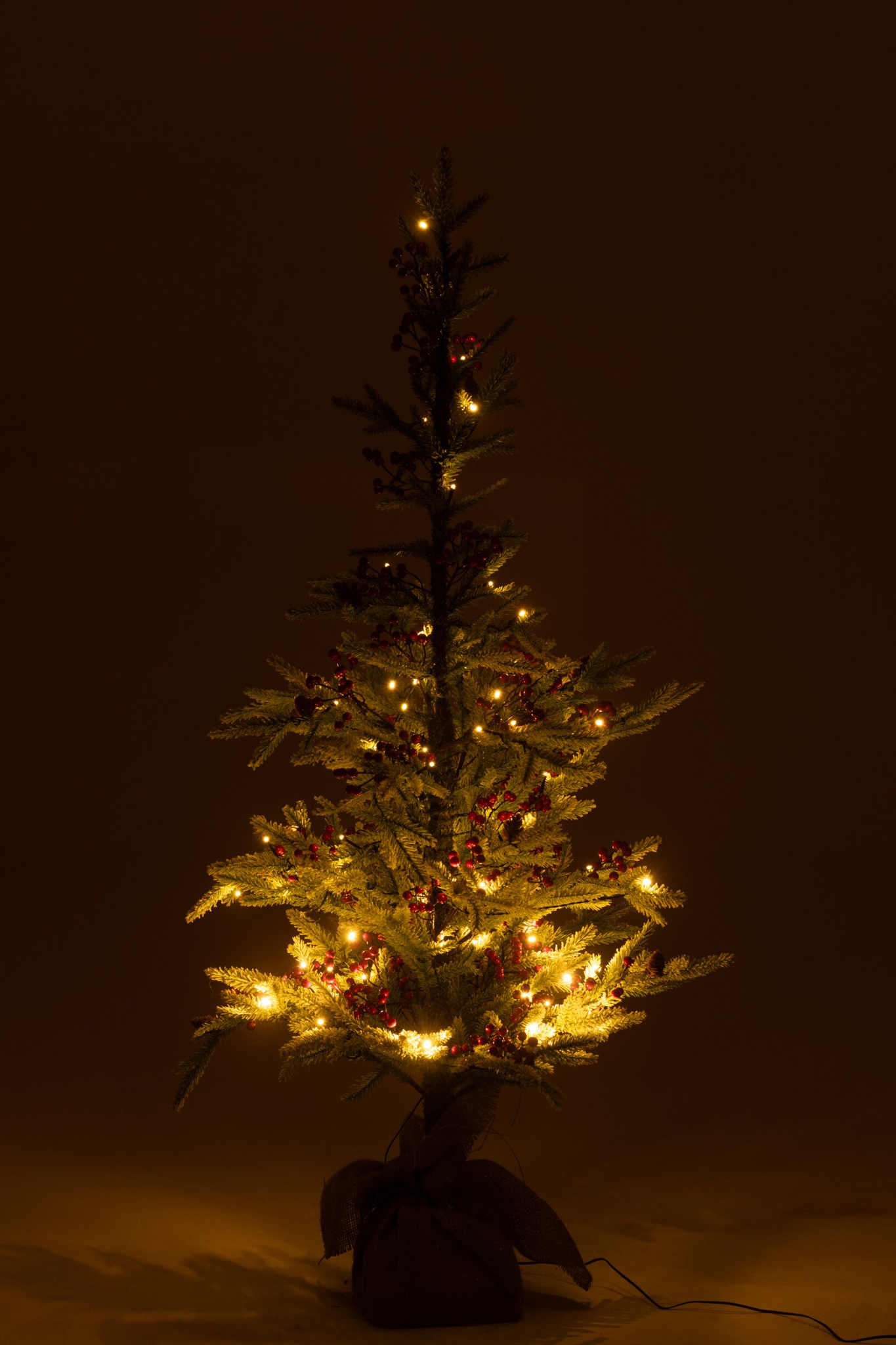 Kerstboom Graake Kunststof Rood H130 cm - Afbeelding 2