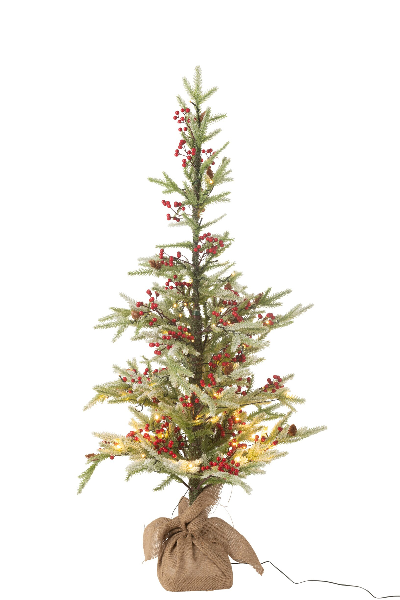 Kerstboom Graake Kunststof Rood H130 cm - Afbeelding 3