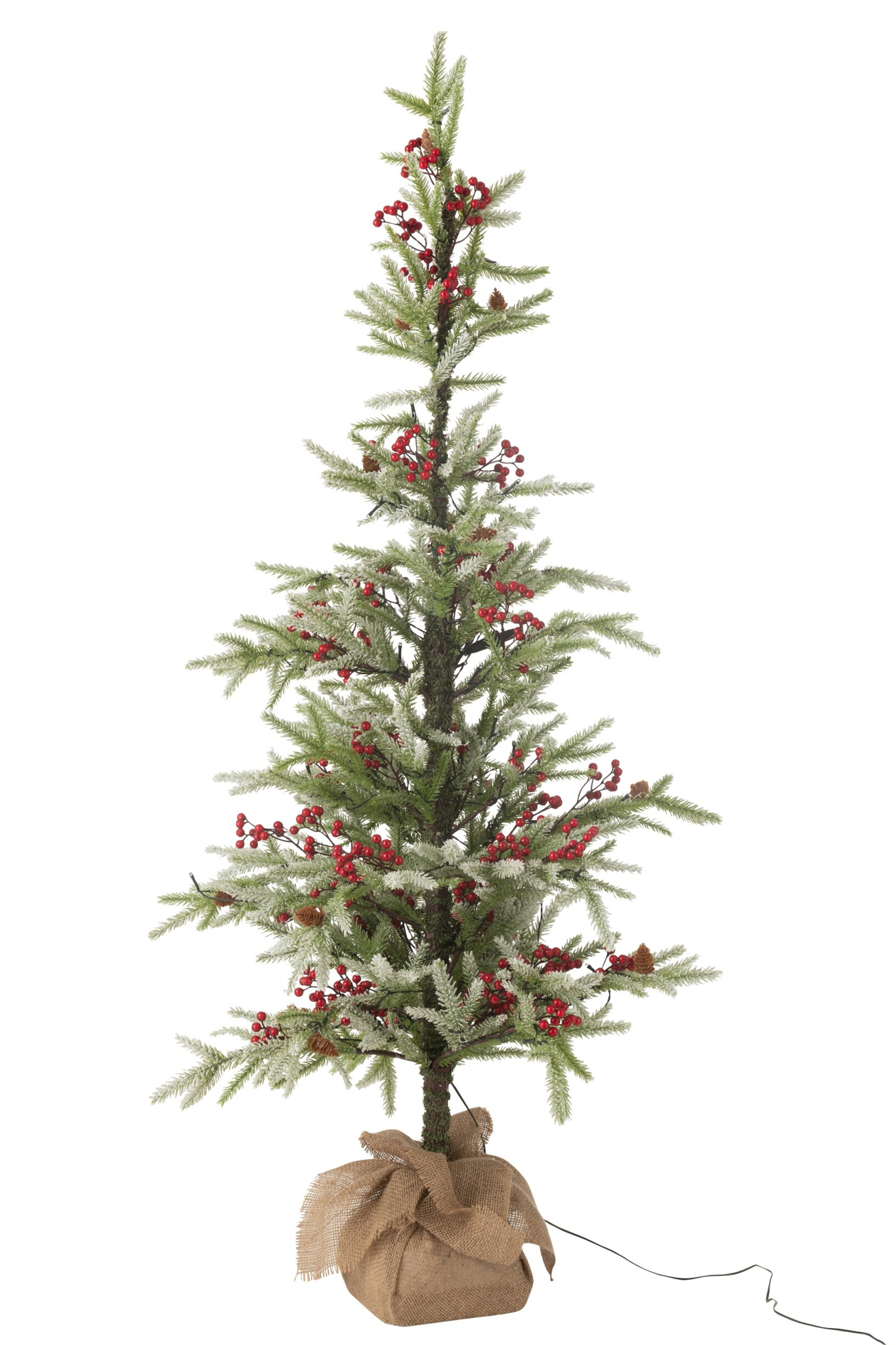 Kerstboom Grielly Kunststof Rood H150 cm
