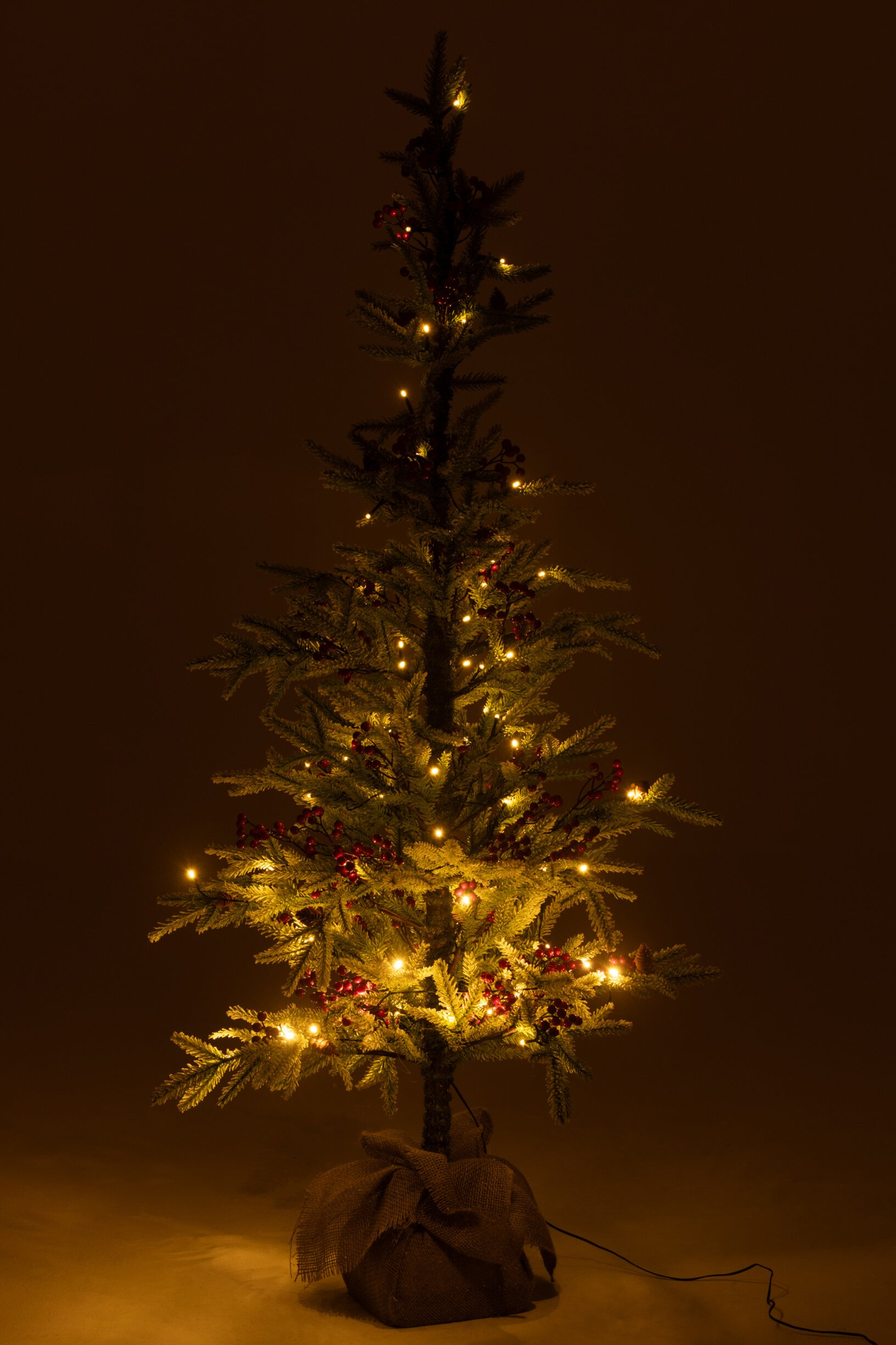Kerstboom Grielly Kunststof Rood H150 cm - Afbeelding 2
