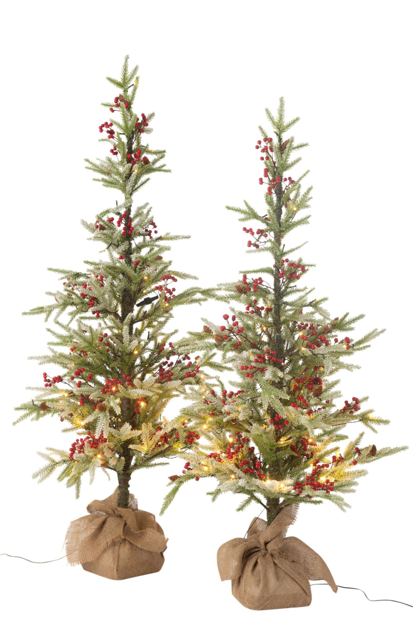 Kerstboom Grielly Kunststof Rood H150 cm - Afbeelding 3