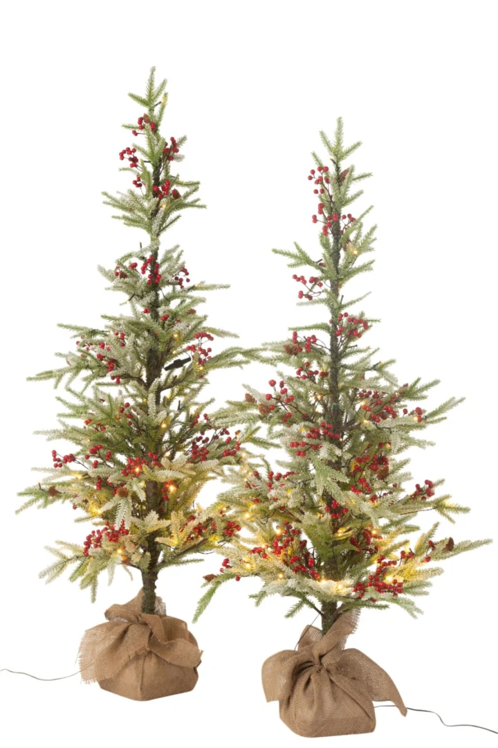 Kerstboom Grielly Kunststof Rood H150 cm - Afbeelding 3