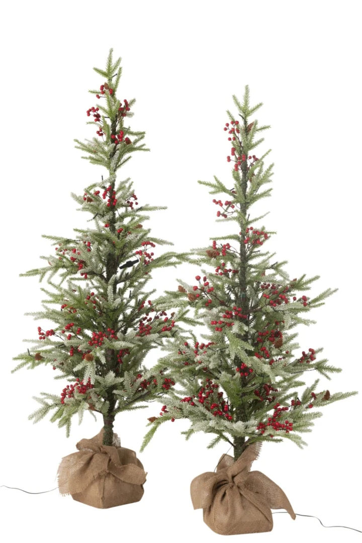 Kerstboom Grielly Kunststof Rood H150 cm - Afbeelding 4