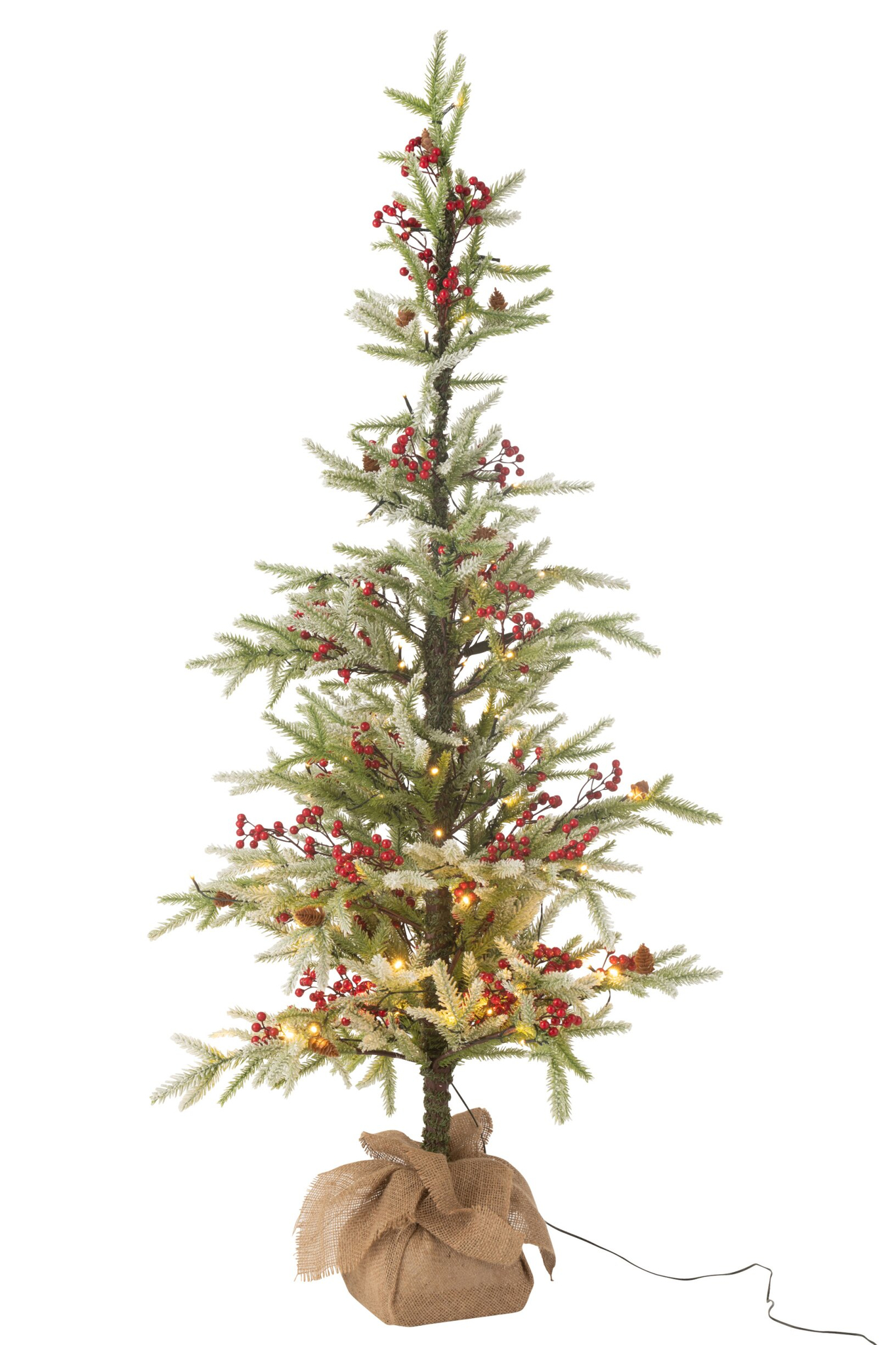 Kerstboom Grielly Kunststof Rood H150 cm - Afbeelding 6