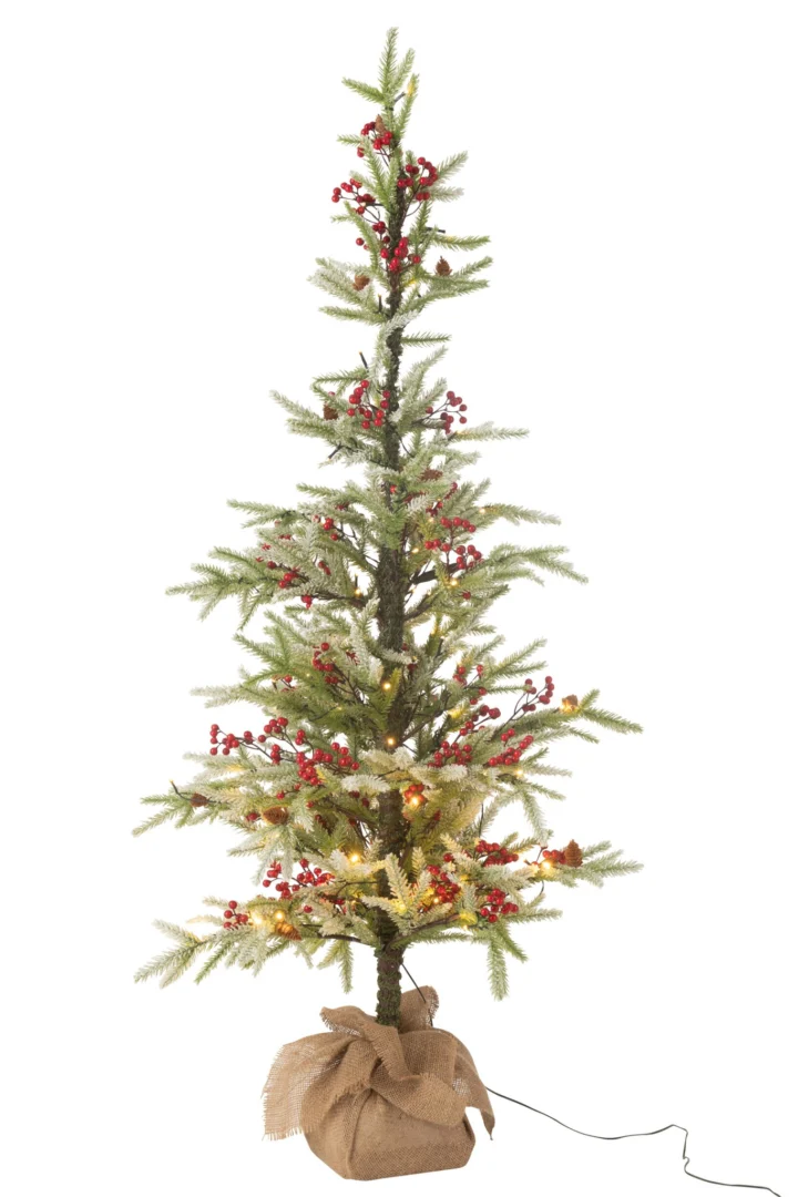Kerstboom Grielly Kunststof Rood H150 cm - Afbeelding 6