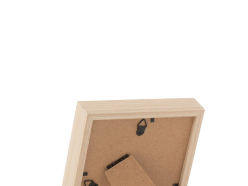 Fotolijst Nierdan MDF naturel met houten frame en standaard, compact en staand voor foto’s of prints