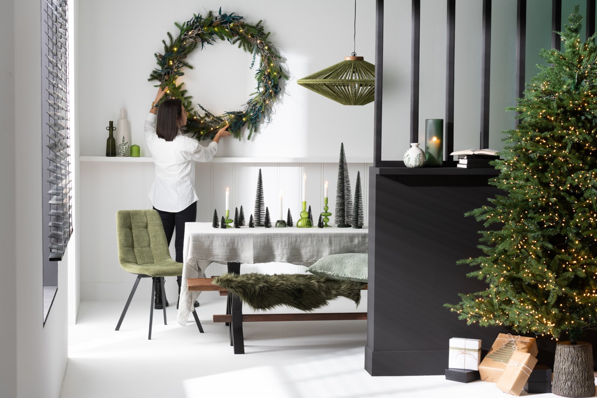 Kerstboom Paumor Kunststof Groen H210 cm - Afbeelding 6