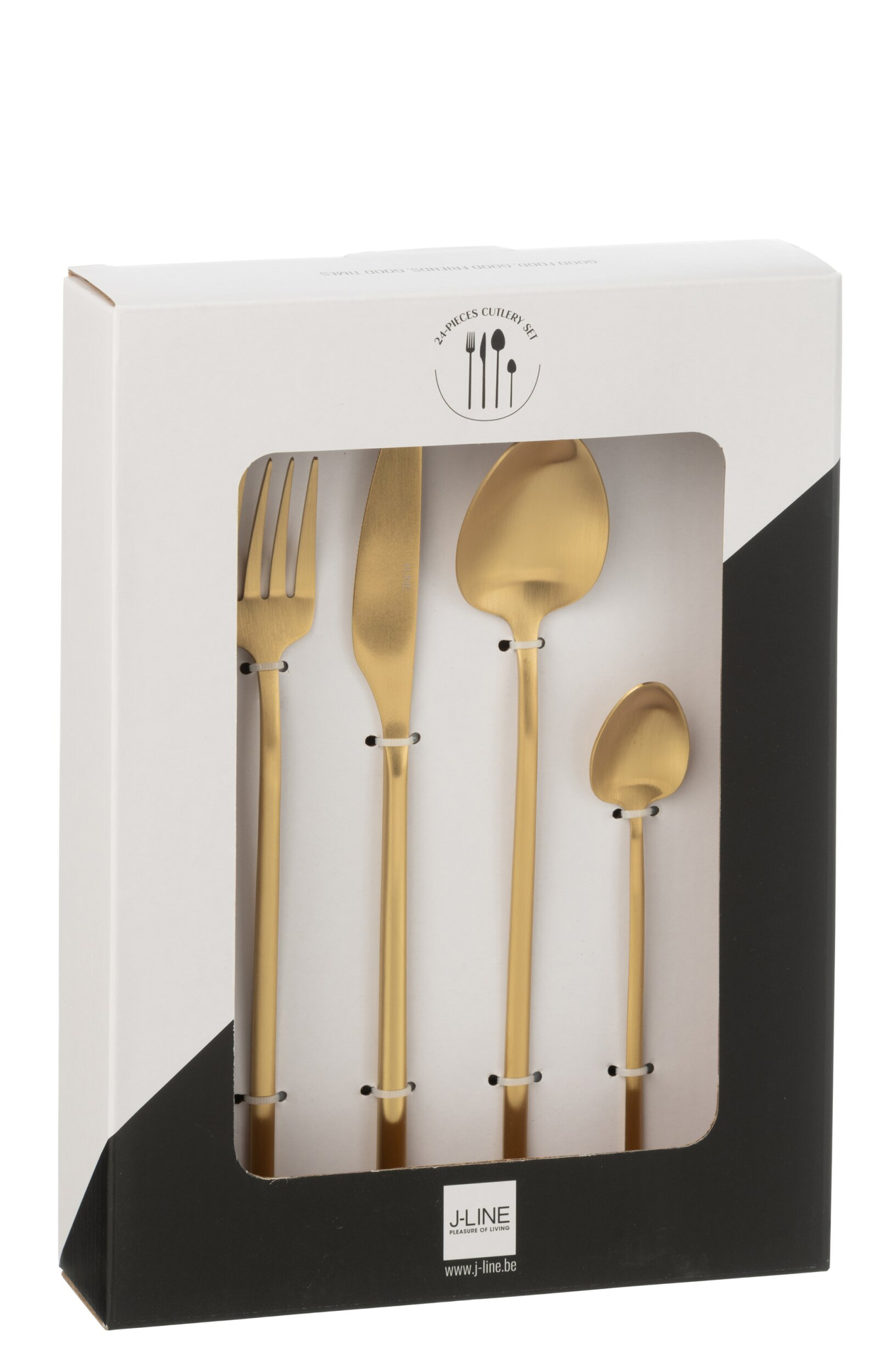 Opbergdoos Kleibor Staal Goud - Set van 24