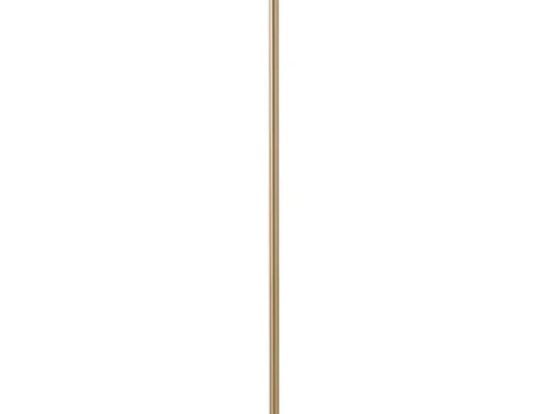Vloerlamp Flaabena met helder glas, goudkleurige voet en slanke standaard, H156 cm