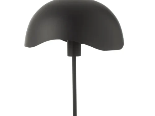 Tafellamp Fez Zwart met marmeren voet en strak modern design, H56 cm