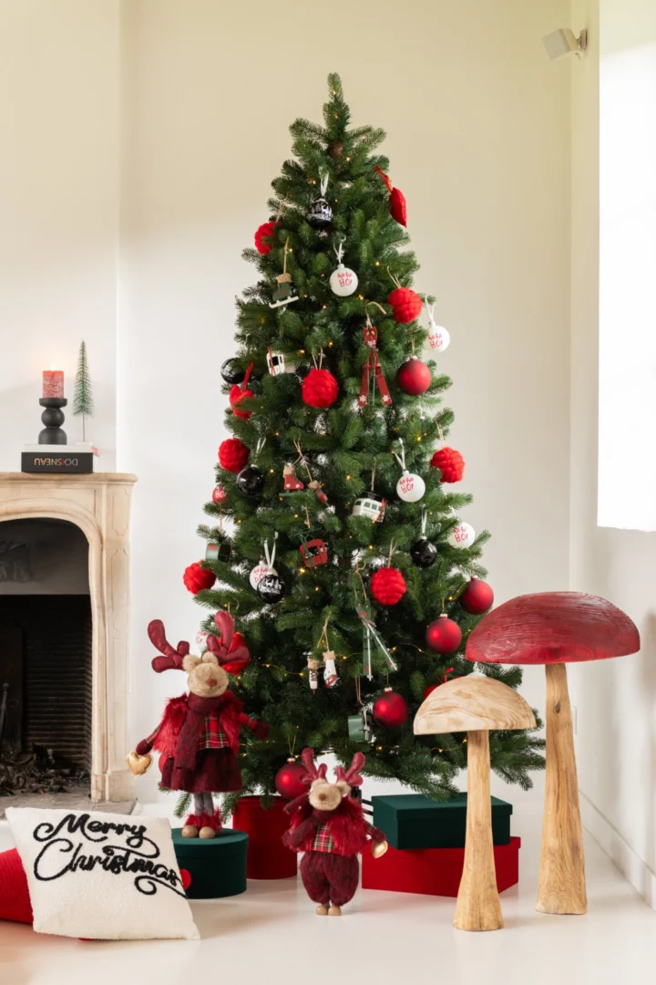 Opbergdoos Flaukine Papier Rood - Set van 3 - Afbeelding 2