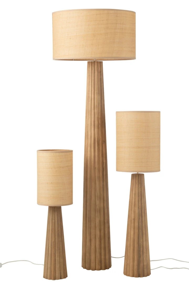 Vloerlamp Stundo H157 naturel hout hout - Afbeelding 4