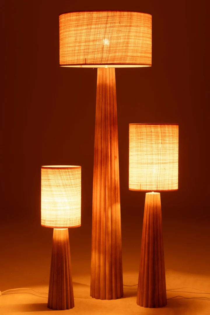 Vloerlamp Stundo H157 naturel hout hout - Afbeelding 5