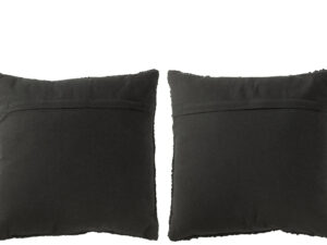 Kussen Coonsan Zwart 45x45 cm - Set van 2