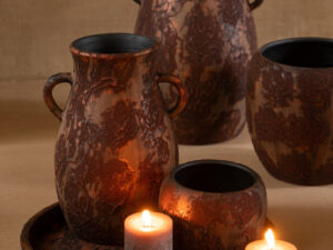Bloempot Reelvine Terracotta Bruin H16 cm