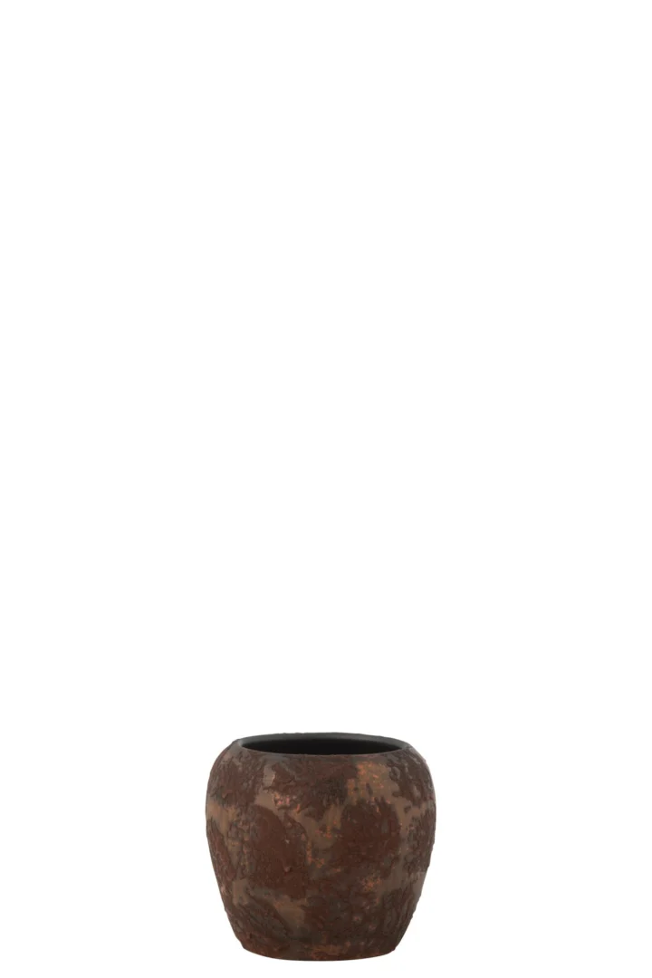 Bloempot Reelvine Terracotta Bruin H16 cm - Afbeelding 2