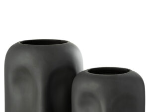 Vaas Zephyr Glas Zwart H25 cm