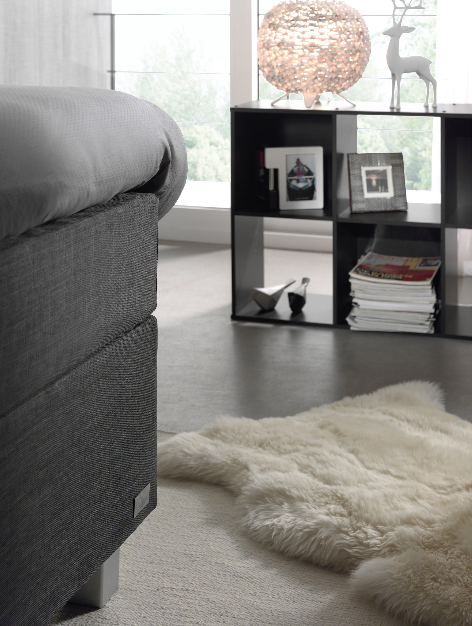 Boxspring Derdir Antraciet 160x200 - Afbeelding 3