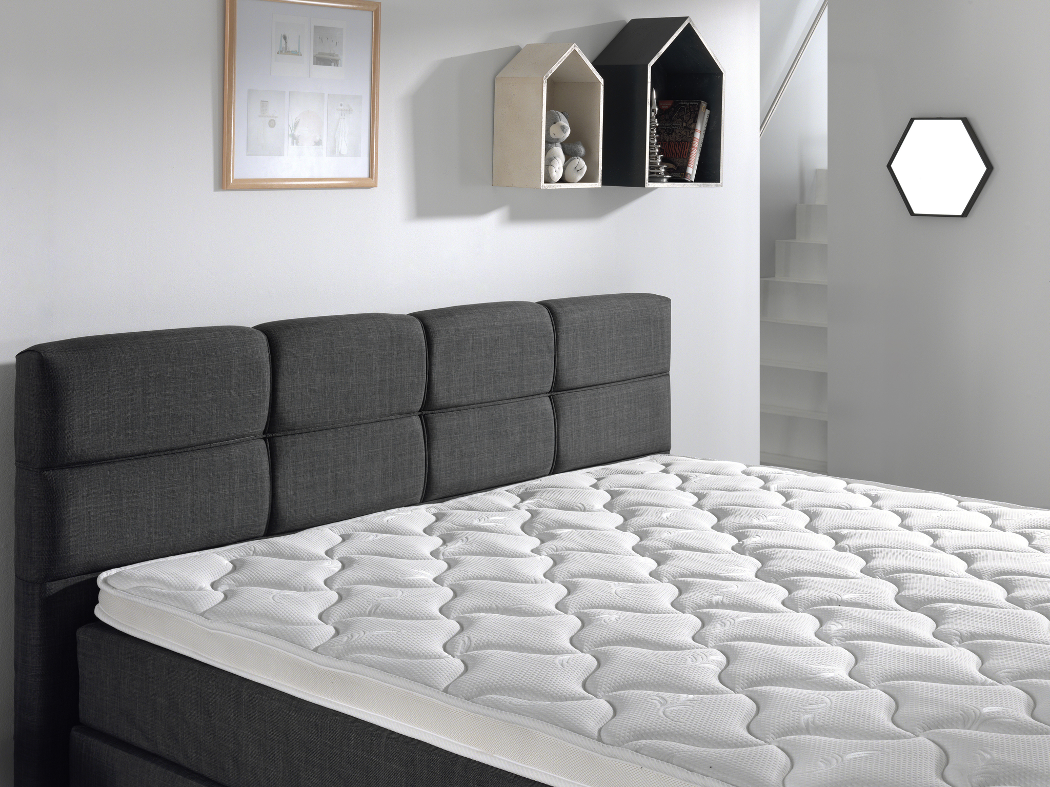 Boxspring Derdir Antraciet 160x200 - Afbeelding 6