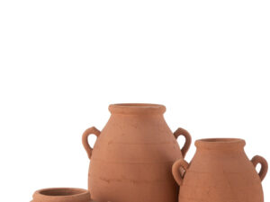Vaas Goonne Terracotta Koper H58 cm