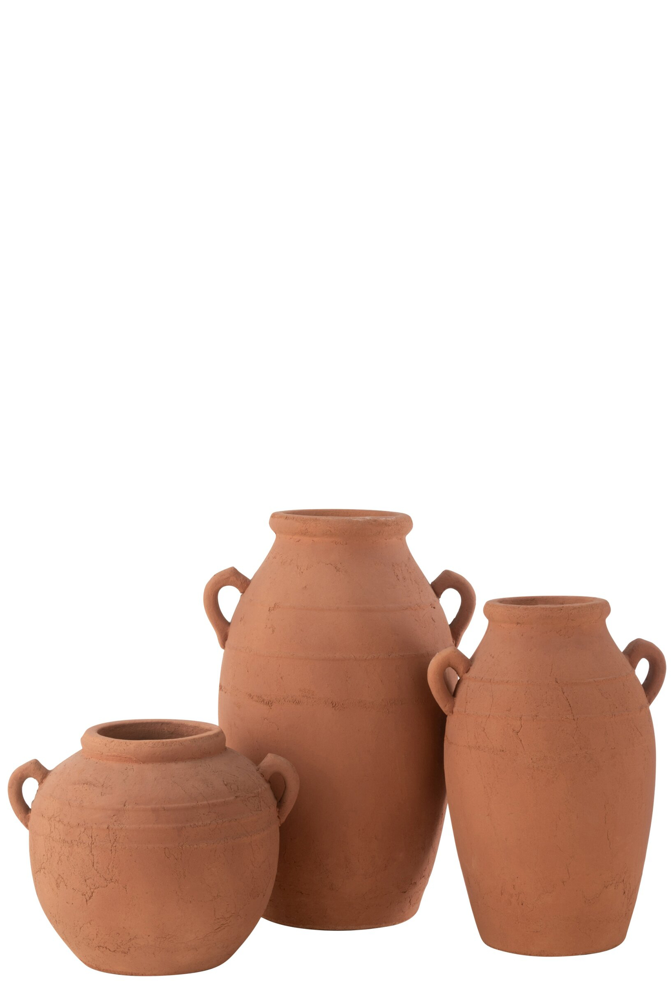 Vaas Goonne Terracotta Koper H58 cm