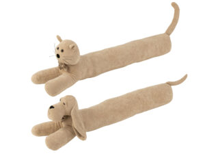 Decoratiefiguur Zieran Polyester Beige H23 cm - Set van 2