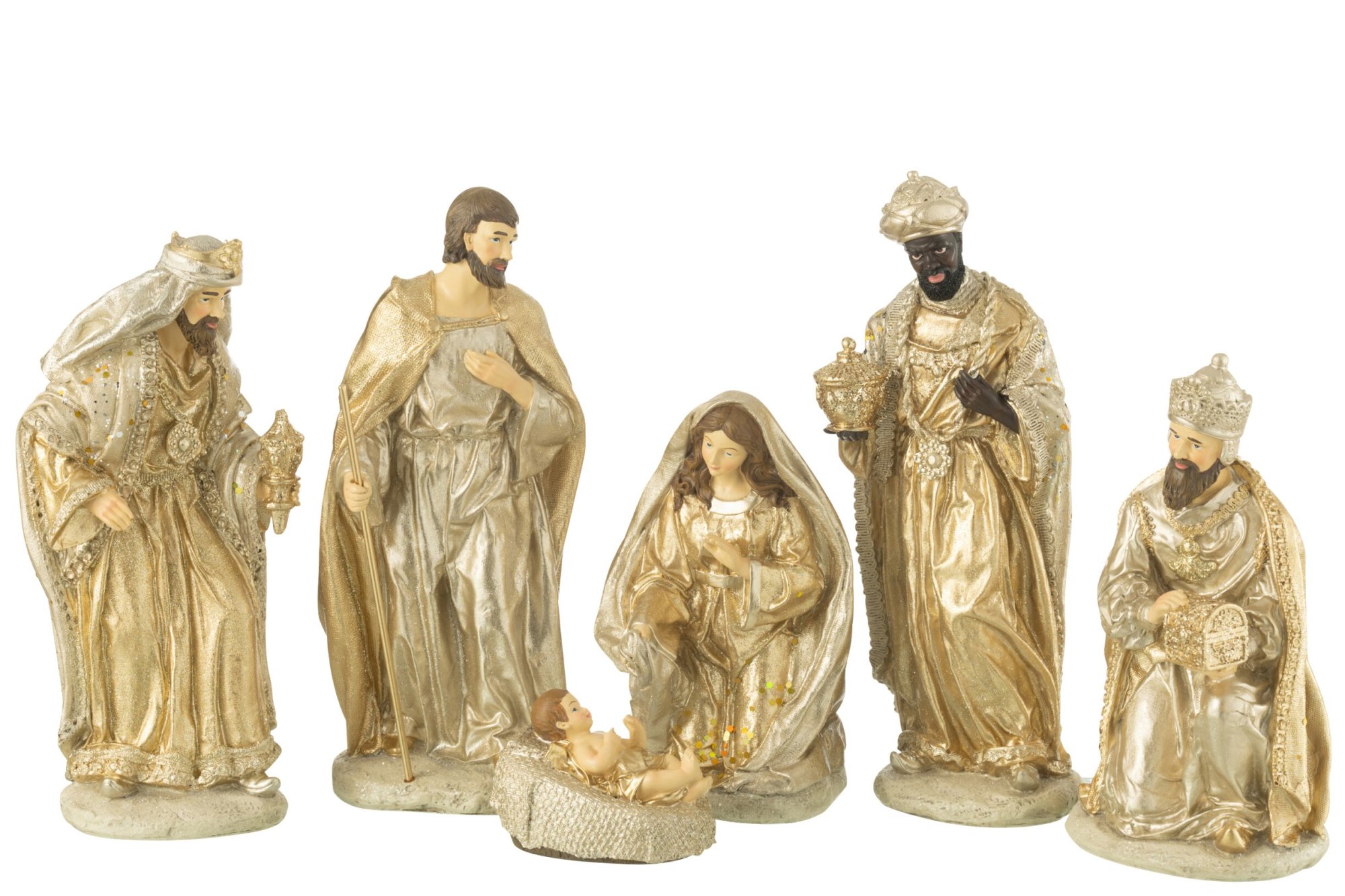 Kerststal Jeilland Meerkleurig - Set van 6