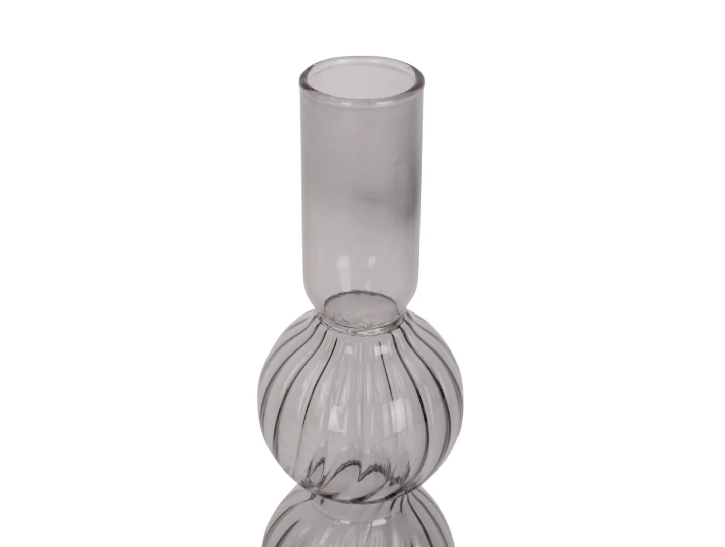 Kandelaar Teinnu Glas Zwart Ø9 cm - Afbeelding 3