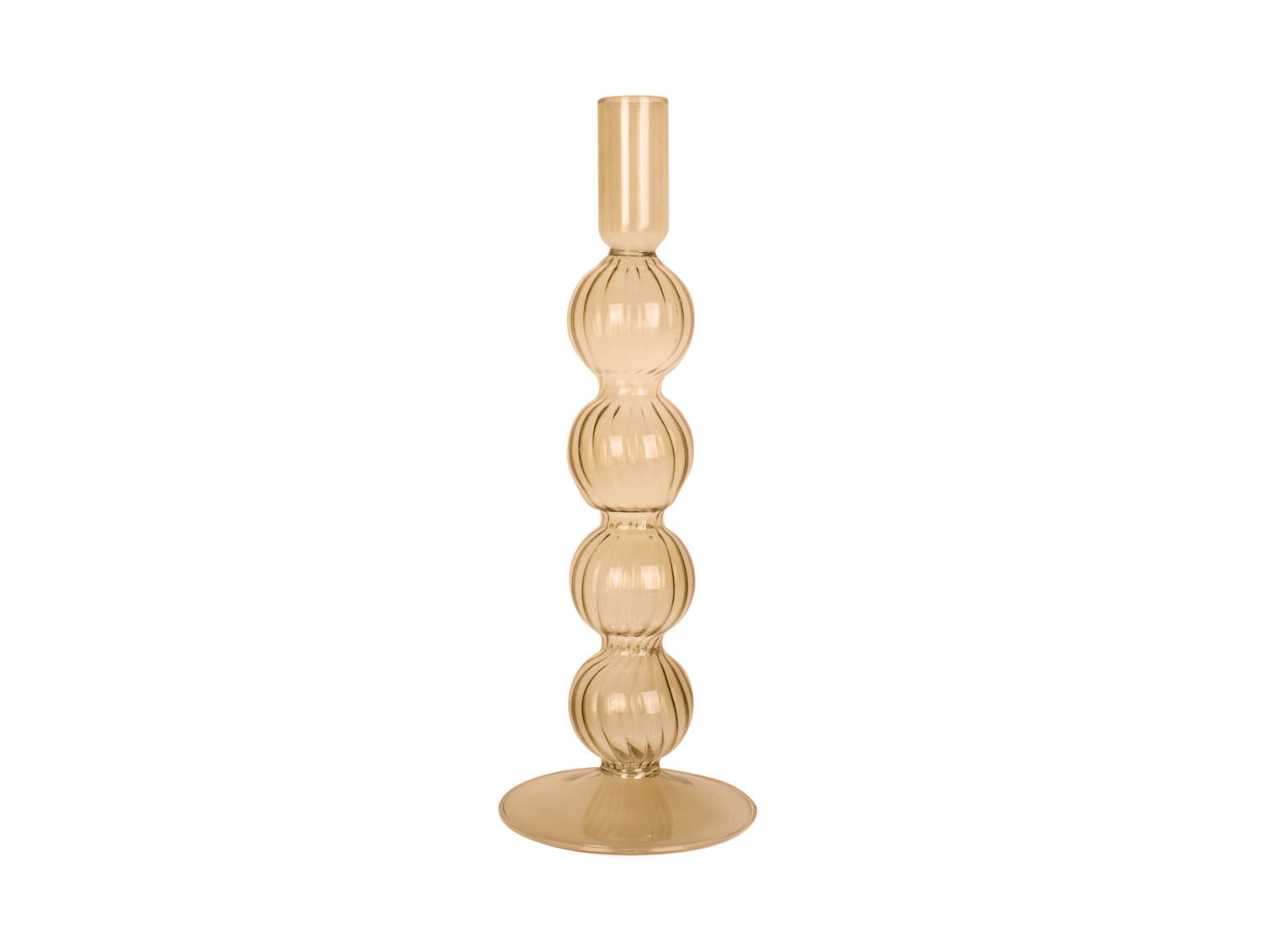 Kandelaar Heivand Glas Bruin Ø9 cm